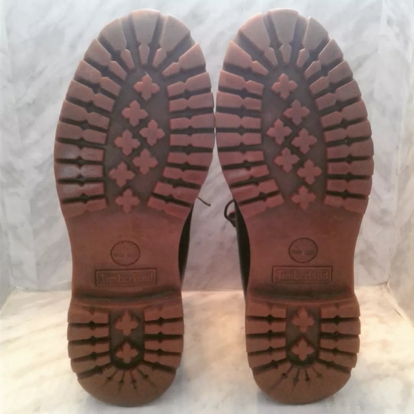 Timberland Men's sz 11 M Brown Leather Padded Collar Boot Shoes Premium Heritage - Picture 5 of 6